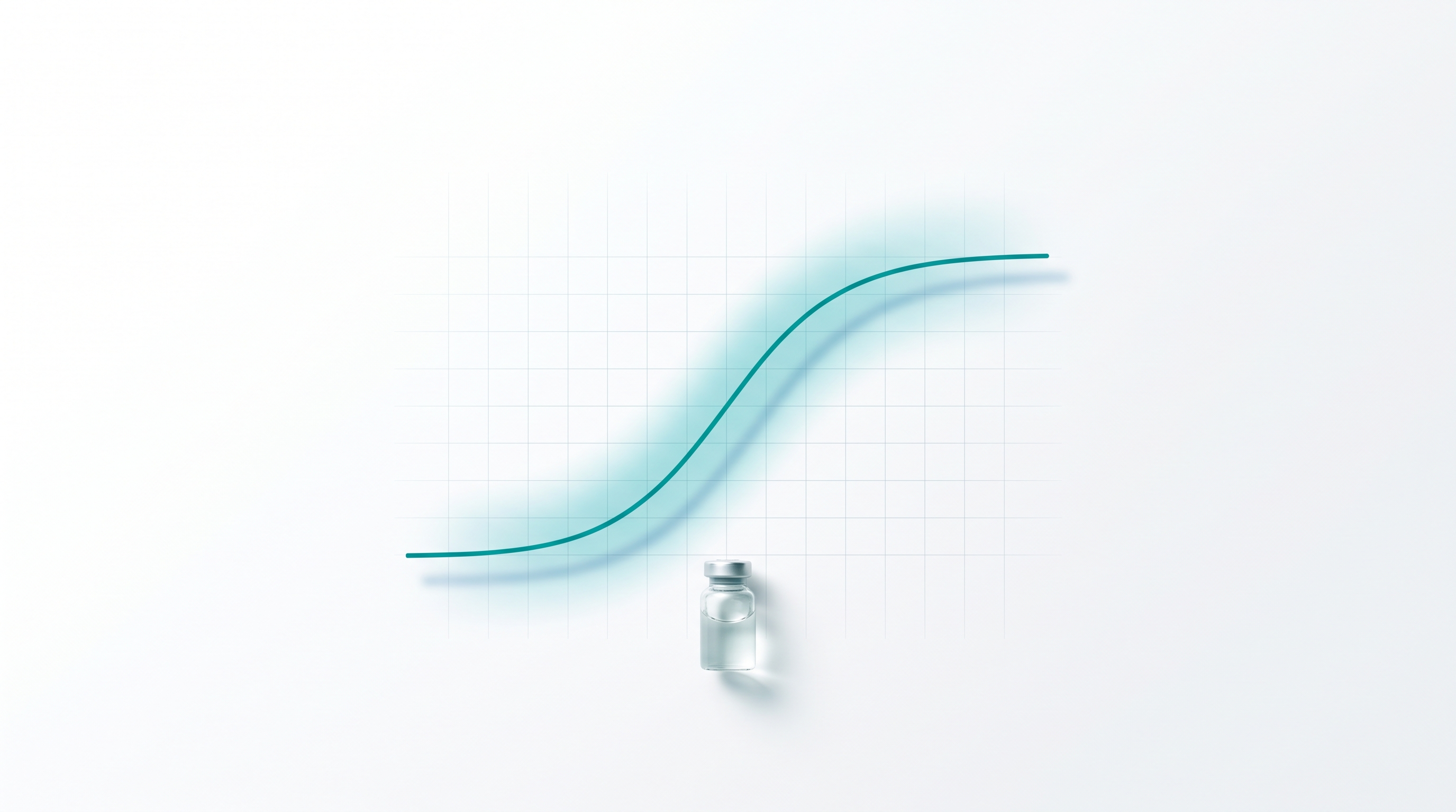 A calibration curve over a faint grid